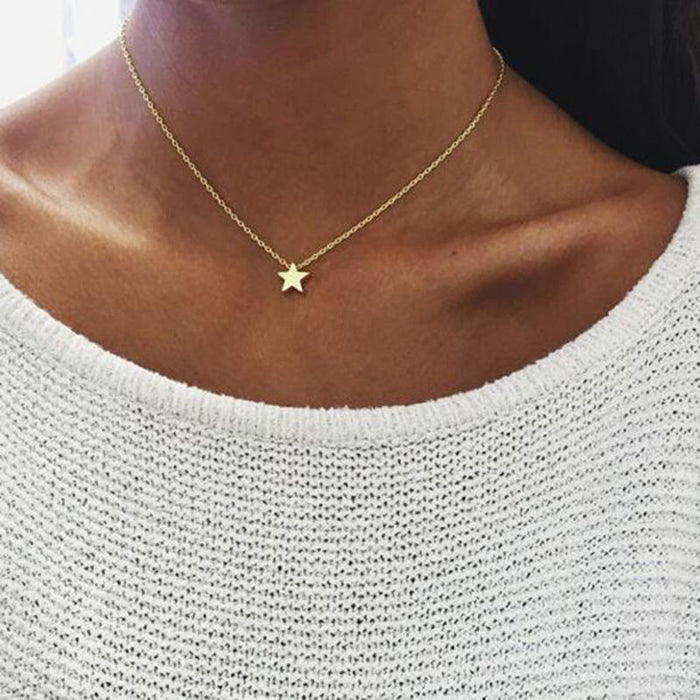 Gold Star Necklace