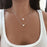 Pearl and Heart Double Layer Necklace