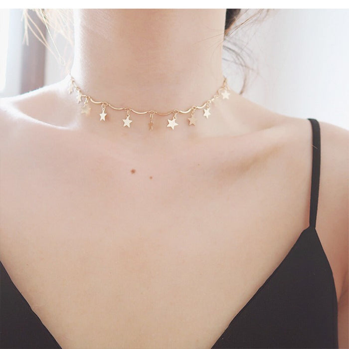 Tiny Star Choker Necklace