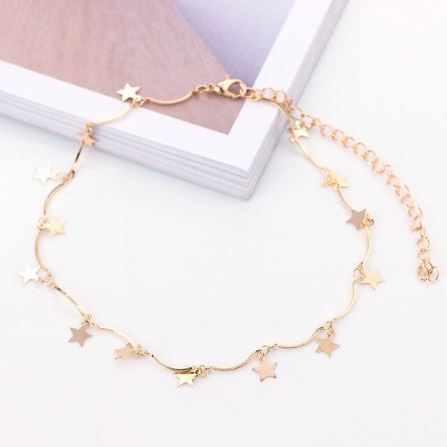 Tiny Star Choker Necklace